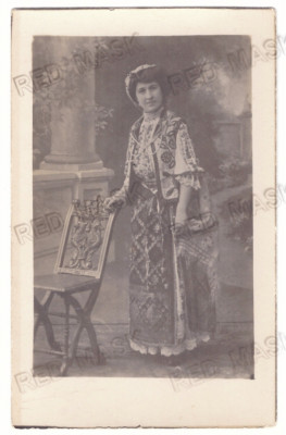 -3202 - Queen ELISABETH, Royalty, Regale - old postcard, real Photo - unused foto