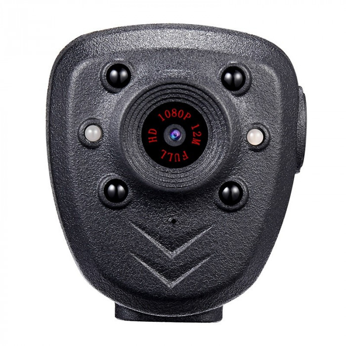 Camera Actiune Techstar&reg; Body Cam, FullHD 1080P, 16GB Memorie Interna, Night Vision, USB Type-C