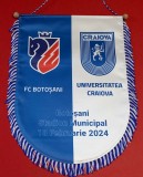 Fanion (protocol) meci fotbal FC BOTOSANI - UNIVERSITATEA CRAIOVA (18.02.2024)
