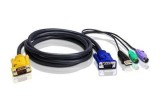 CABLU KVM ATEN, convertor Serial la Video + USB + PS/2, conector 1: SPHD-18 (T); conector 2: VGA (T), PS/2 x 2, USB (T), &quot;2L-5302UP&quot; (timbru verde 0.8