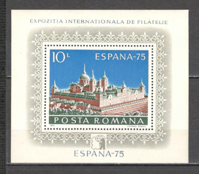 Romania.1975 Expozitia filatelica ESPANA-Bl. DR.358