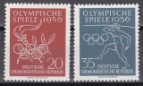 Germania DDR (RDG) 1956 - Jocurile Olimpice - Melbourne, MNH