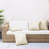VidaXL Perne de canapea, 4 buc., crem, 40x40 cm, textil