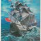 bnk cp Carte postala 3D - Corabie pe mare