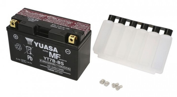 Baterie Moto Yuasa 12V 6.5Ah 85A YT7B-BS