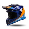 Casca copii motocross/enduro Ufo Plast Korey albastru/portocaliu