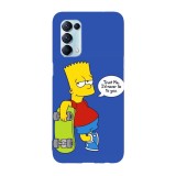 Husa compatibila cu Oppo A54 5G model Bart Simson Trust me, Silicon, TPU, Viceversa, Transparent, Carcasa