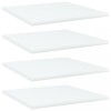 vidaXL Set 4 Plăci Raft Bibliotecă PAL Alb, 40x40x1.5 cm - Panouri Accesorii Mobilier Depozitare