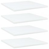 vidaXL Set 4 Plăci Raft Bibliotecă PAL Alb, 40x40x1.5 cm - Panouri Accesorii Mobilier Depozitare