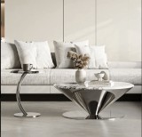 Set masute Cafea Helios 80x41h, 50x48h cm Silver