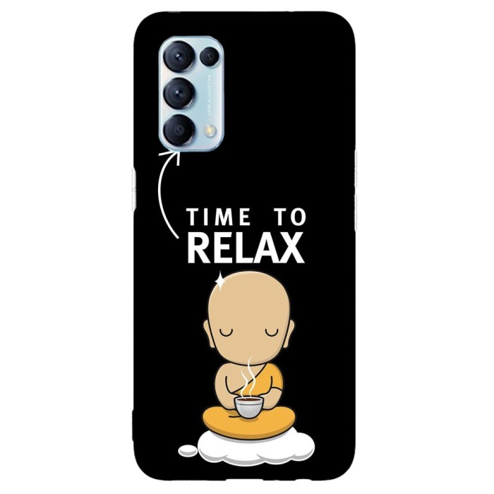 Husa compatibila cu Oppo A5 (2020) model Time to relax, Silicon, TPU, Viceversa