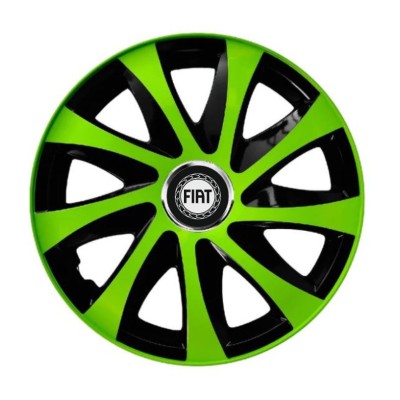 Set 4 capace roti Extra drift green R13 pentru gama auto Fiat foto