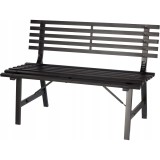 Banca Gradina Otel Negru 110x55x76cm Chomik Georgia, 150kg
