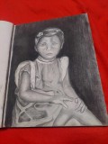 Caiet vintage/vechi de Studiu PICTURA GRAFICA,,DESENE/SCHITE DE STUDIU VECHI
