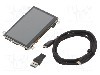 Afisaj TFT, grafic, rezolutie 480x272, 4,3", 3,3...5V DC, MIKROE - MIKROMEDIA 4 FOR STM32F4 CAP FPI W FRAME