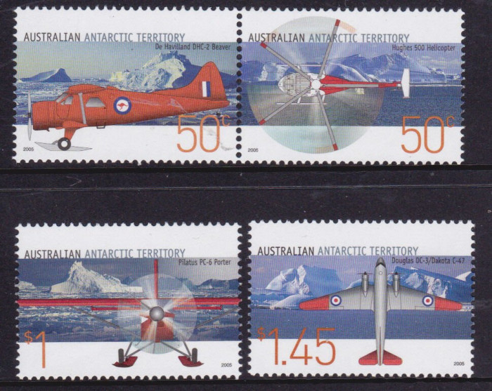 Australian Antarctic 2005 - Aviatie, avioane, elicopter, serie n