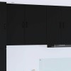 VidaXL Dulap suspendat de bucătărie cu raft Negru 50 x 31 x 80 cm 885036