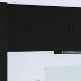 vidaXL Dulap suspendat de bucătărie cu raft Negru 50 x 31 x 80 cm 885036