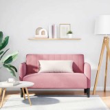 VidaXL Canapea lovesea roz 109 cm catifea 4100590