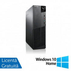 Calculator Lenovo ThinkCentre M83 SFF, Intel Core i7-4770 3.40GHz, 8GB DDR3, 240GB SSD, DVD-ROM + Windows 10 Home foto