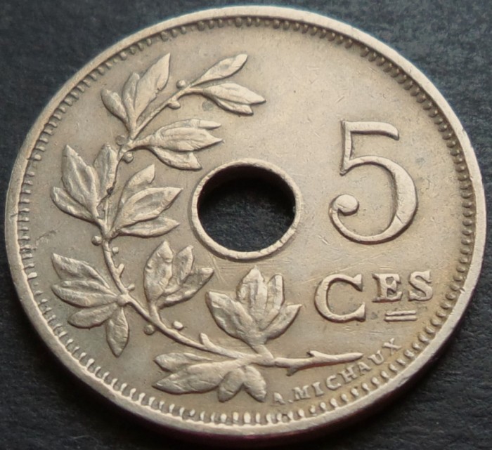 Moneda istorica 5 CENTIMES - BELGIA, anul 1928 *cod 3002 C