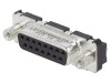 Conector D-Sub 15 PIN Soclu Mamă PCB Drept THT