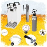 ich-zapfe Set complet sub blat dozator bere Kontakt 40, 2 linii răcire uscată 50 l/h