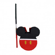 Pinata personalizata model Mickey Mouse,45 cm, rosu/negru