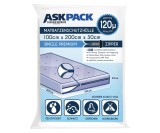 Cumpara ieftin Husa impermeabila Saltea ASK Pack, Ideal pentru mutare, depozitare si transport, 100x200cm - RESIGILAT