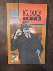 I.G.DUCA -MEMORII, VOL I foto