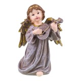 Ingeras decorativ cu instrument muzical, 20 cm