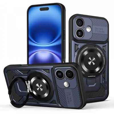 Husa pentru Apple iPhone 16 Plus, Techsuit, RuggedCam, Albastra foto