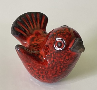 PASĂRE din CERAMICA suedeza STUDIO NORRMANS MOTALA, sfarsit de sec. 20, (defect) foto