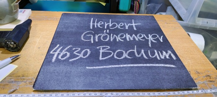 Vinil Audio Herbert Gr&ouml;nemeyer - 4630 Bochum #B251