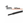 Tub termocontractant negru 6 /3 mm 1m lungime, Oem