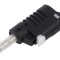 Mufă banană 4mm roșie izolație 36A 60VDC