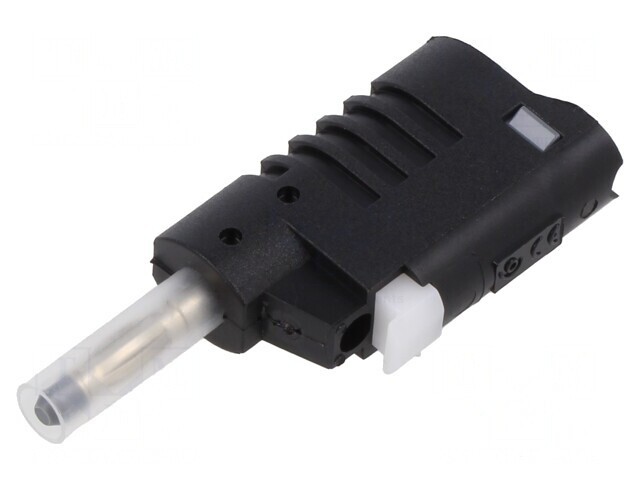 Mufă banană 4mm roșie izolație 36A 60VDC