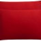 Set 2 huse perna din bumbac ranforce 100%, densitate 120 g/mp, Rosu, 40/40cm