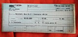 Bilet CFR București &ndash; Constanța 05.05.2001 IE 501 Clasa aII-a, verso reclama Petrom 8.2 x 20.2 cm