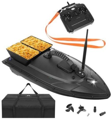 Barca pentru Plantat Momeala, Navomodel Barcuta Nadit si Momit cu 2 Cuve si Telecomanda foto