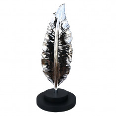 Statueta decorativa in forma de frunza, Silver, 27 cm, 464H