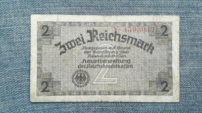2 ReichsMark ND (1940-1945) Germania / mark marci seria 4593047 foto