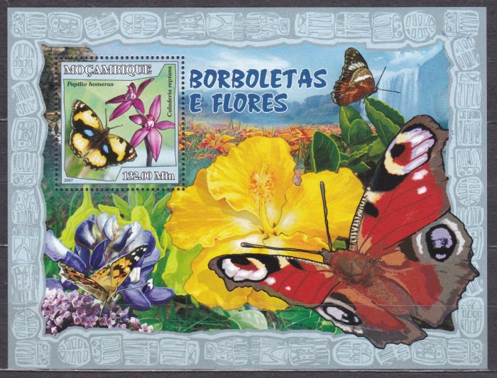 DB1 Fauna Flora Fluturi Mozambic I SS MNH