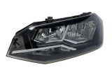Far VW Polo, 09.2017-, partea Stanga, tip bec H7+H7+WY21W; electric; cu motor, DEPO