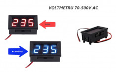 Voltmetru panou 220V foto