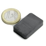 Magnet ferita bloc, 30x20x6 mm putere 1,4 kg, Y35