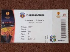Bilet meci fotbal STEAUA BUCURESTI - FC TWENTE (Europa League 16.02.2012)
