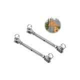 Set de 2 &icirc;ntinzătoare cu șurub din oțel inoxidabil, &icirc;ntinzător de s&acirc;rmă rezistent la rugină M6, &icirc;ntinzător pentru cortină din oțel inoxidabil 304