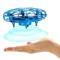 Nava Zburatoare UFO, Lumini Led, Senzori infrarosu, incarcare Usb, Albastru