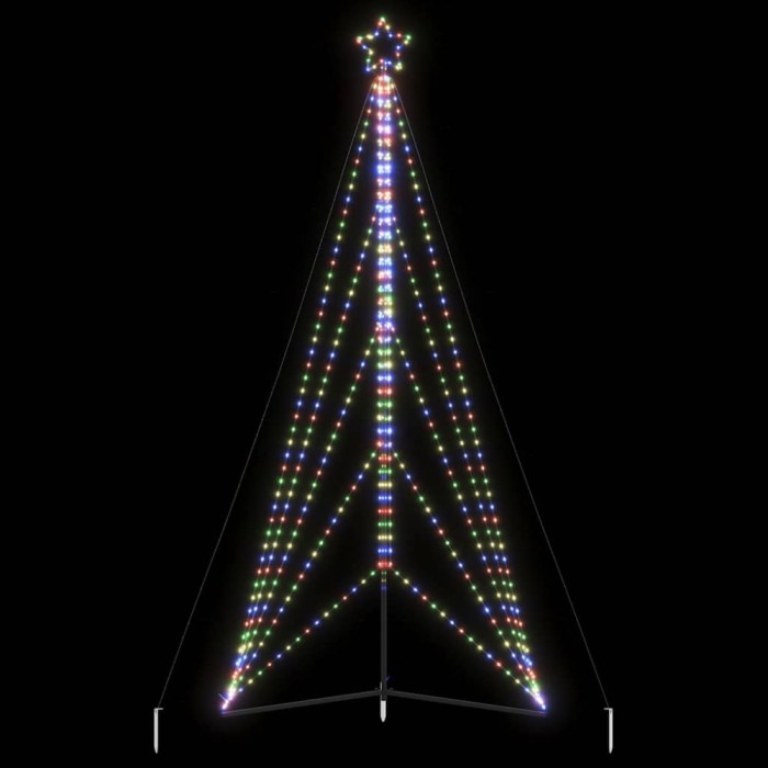 Pom de Crăciun LED 615 LED-uri colorate 404,5 cm